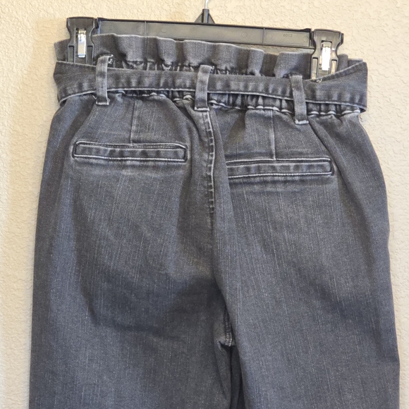 👖 Express Super High Rise Paperbag Waist Belted Jeans – Size 8R - Picture 12 of 13